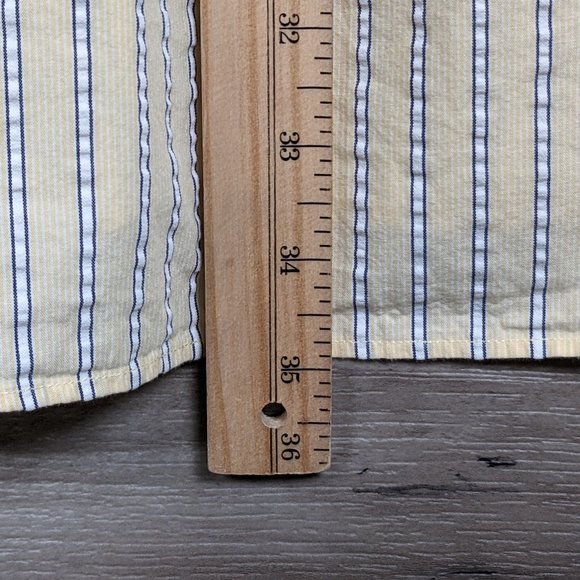 Nautica* Men's Short Sleeve Button Down Curved Hem Chest Pocket Shirt~ XXL - Picture 10 of 12